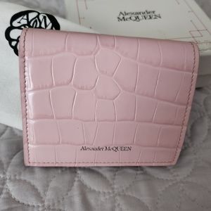 New in box Alexander Mcqueen compact wallet